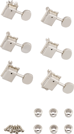 Fender Vintage-Style Strat/Tele Tuners, Nickel (6)