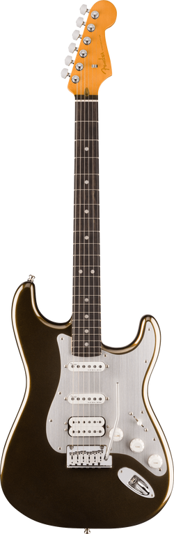 Fender American Ultra II Stratocaster HSS, Ebony Fingerboard, Texas Tea