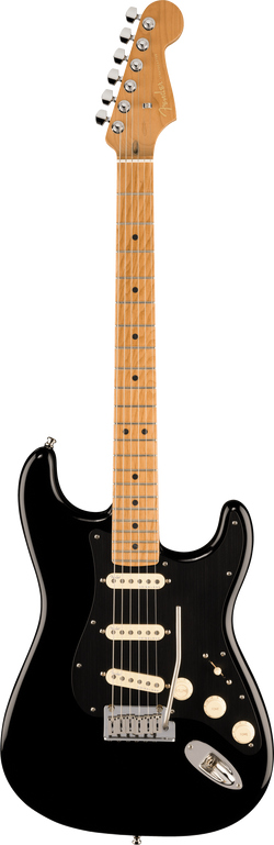 Fender Dealer Exclusive American Ultra II Stratocaster, Roasted Maple Neck, Black w/ Black Pickguard