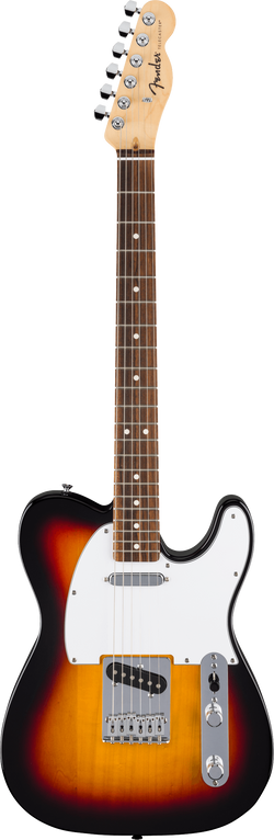 Fender Standard Telecaster, Laurel Fingerboard, White Pickguard, 3-Color Sunburst