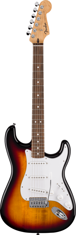 Fender Standard Stratocaster, Laurel Fingerboard, White Pickguard, 3-Color Sunburst