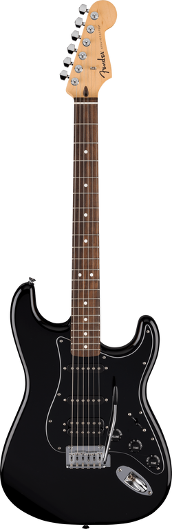 Fender Standard Stratocaster HSS, Laurel Fingerboard, Black Pickguard, Black