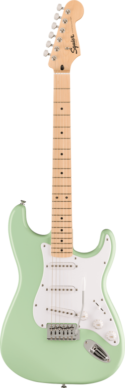 Squier FSR Squier Sonic Stratocaster, Maple Fingerboard, White Pickguard, Surf Green
