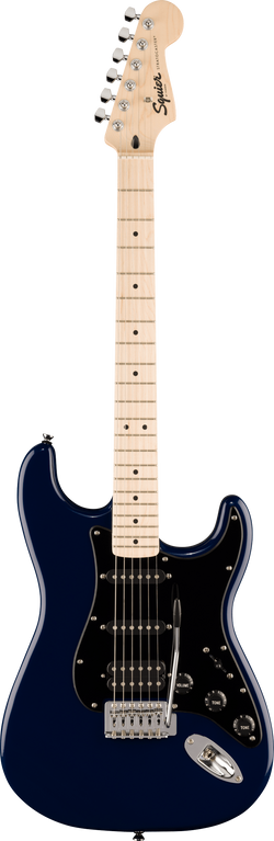 Squier Sonic Stratocaster HSS, Maple Fingerboard, Black Pickguard, Midnight Blue