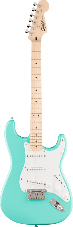 Squier Sonic Stratocaster HT, Maple Fingerboard, White Pickguard, Sea Foam Green