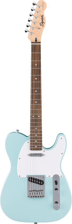 Squier Limited Edition Squier Sonic Telecaster, Laurel Fingerboard, Daphne Blue with White Pickguard