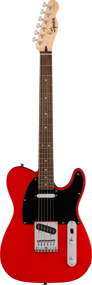 Squier Sonic Telecaster, Laurel Fingerboard, Black Pickguard, Torino Red