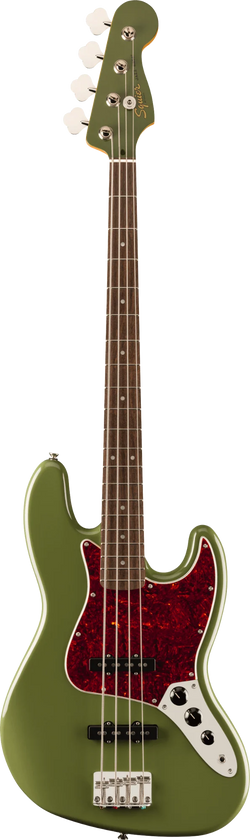 Squier FSR Classic Vibe '60s Jazz Bass, Laurel Fingerboard, Tortoiseshell Pickguard, Matching Headstock, Antique Olive