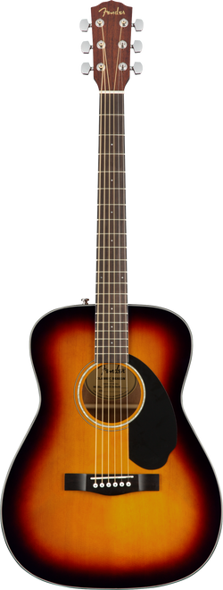 Fender CC-60S Concert Acoustic, Walnut Fingerboard, 3-Color Sunburst