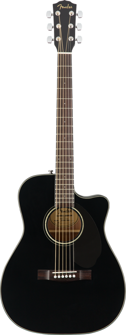 Fender CC-60SCE Concert, Walnut Fingerboard, Black