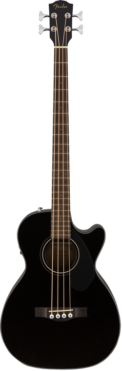 Fender CB-60SCE Acoustic Bass, Laurel Fingerboard, Black