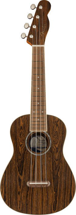 Fender Zuma Exotic Concert Ukulele, Walnut Fingerboard, Bocote
