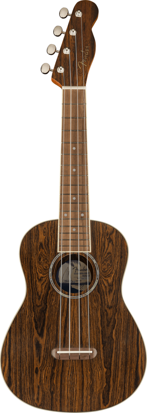 Fender Zuma Exotic Concert Ukulele, Walnut Fingerboard, Bocote