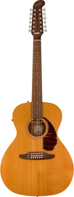 Fender Villager 12-String Acoustic, Tortoiseshell Pickguard, Aged Natural