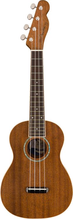Fender Zuma Concert Ukulele, Walnut Fingerboard, Natural