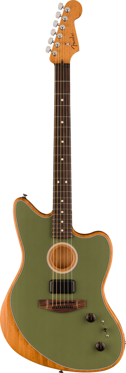 Fender Acoustasonic Player Jazzmaster, Antique Olive