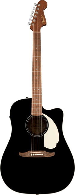 Fender California Standard Redondo CE Acoustic Guitar w/ Pickup & Cutaway, Black