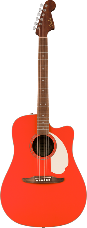 Fender California Standard Redondo CE Acoustic Guitar w/ Pickup & Cutaway, Fiesta Red