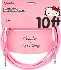 Fender x Hello Kitty 10' Instrument Cable, Pink