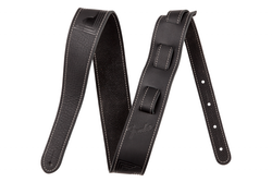 Fender Monogrammed Leather Strap, Black, 2