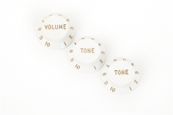 Fender Stratocaster® Knobs, White (Volume, Tone, Tone) (3)