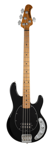 Music Man StingRay Special Bass Guitar - Black, Single Pickup, Chrome
