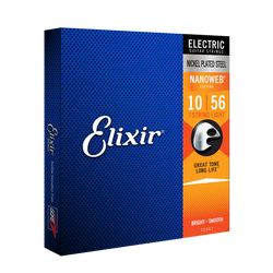 Elixir Electric Guitar Strings - Nanoweb 7-String Light, 10-56