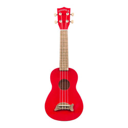 Makala Dolphin Soprano Ukulele, Red