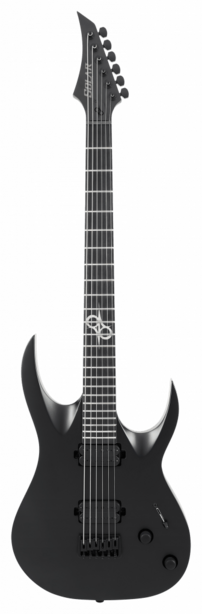 Solar A2.6C-27 Baritone Electric Guitar - Carbon Black Matte