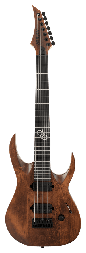 Solar AB2.7AN Electric Guitar - Aged Natural Matte - 7 STRING