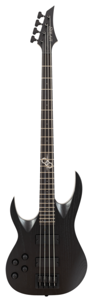 Solar AB2.4BOP LH 4-String Bass Guitar -Black Open Pore Matte - Left Handed