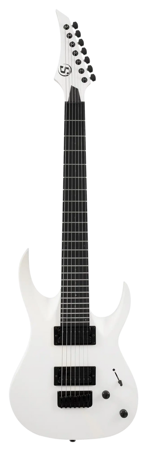 S by Solar AB4.7W 7-String Electric Guitar - White Matte