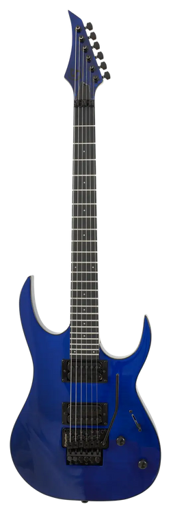 S by Solar SB4.6FRFBL Electric Guitar w/Floyd Rose - Flame Blue