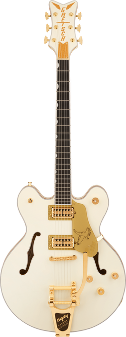 Gretsch Falcon Center Block LTD with String-Thru Bigsby and Gold Hardware, Ebony Fingerboard, Vintage White
