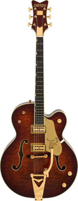 Gretsch G6136TGQM-59 Limited Edition Quilt Classic Falcon with Bigsby, Ebony Fingerboard, Forge Glow