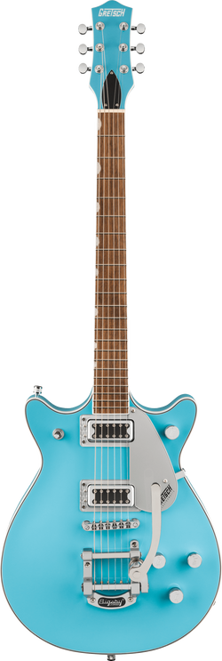 Gretsch G5232T Electromatic Double Jet FT with Bigsby, Laurel Fingerboard, Kailani Blue, Front Photo