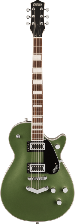 Gretsch G5220 Electromatic Jet BT Single-Cut with V-Stoptail, Laurel Fingerboard, Olive Metallic, Front Photo