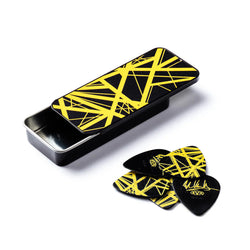 Dunlop Eddie Van Halen Signature Guitar Picks Collectors Tin, Yellow Frankenstein