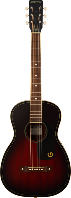 Gretsch Jim Dandy Parlour, Walnut Fingerboard, Black Pickguard, Deep Cherry Burst