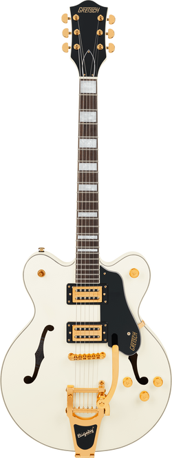 Gretsch G2622TG Streamliner Center Block Double-Cut with Bigsby LTD, Laurel Fingerboard, Broad’Tron BT-3S Pickups, Vintage White