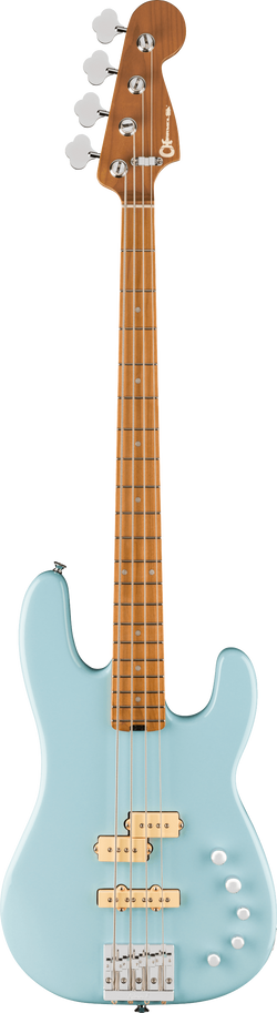 Charvel Pro-Mod San Dimas Bass PJ IV, Caramelized Maple Fingerboard, Sonic Blue