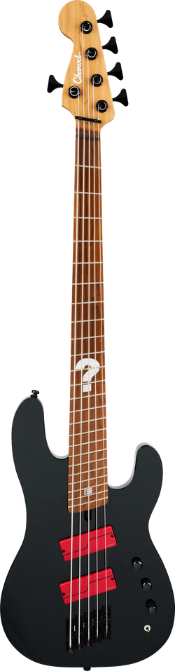 Charvel Sleep Token iii Signature Pro-Mod San Dimas Bass V, Caramelized Maple Fingerboard, Black