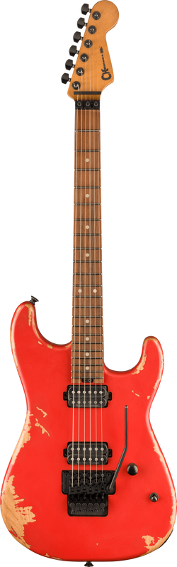 Charvel Pro-Mod Relic San Dimas Style 1 HH FR PF, Pau Ferro Fingerboard, Weathered Orange
