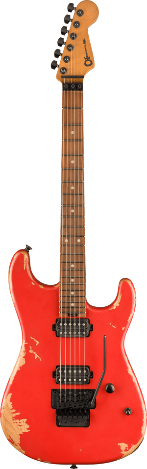 Charvel Pro-Mod Relic San Dimas Style 1 HH FR PF, Weathered Orange