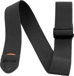 Martin Strap, Woven Black w/Black Leather Ends