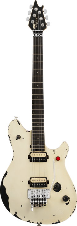 EVH Limited Edition Wolfgang Special Striped Series, Ebony Fingerboard, Distressed Ivory