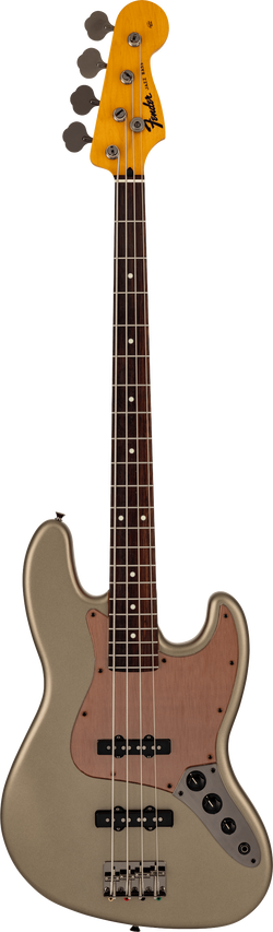Fender Made in Japan Hybrid II 2026 Collection Jazz Bass, Rosewood Fingerboard, Matte Champagne Mirage
