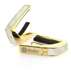 Thalia Capos 24k Gold Finish Capo w/White Mother of Pearl Inlay