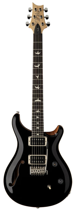 PRS CE24 Semi Hollow, Black Top, Nat Back