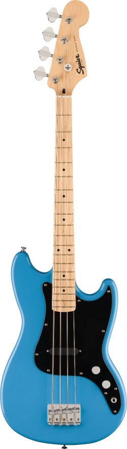 Squier FSR Squier Sonic Bronco Bass, Maple Fingerboard, Black Pickguard, California Blue